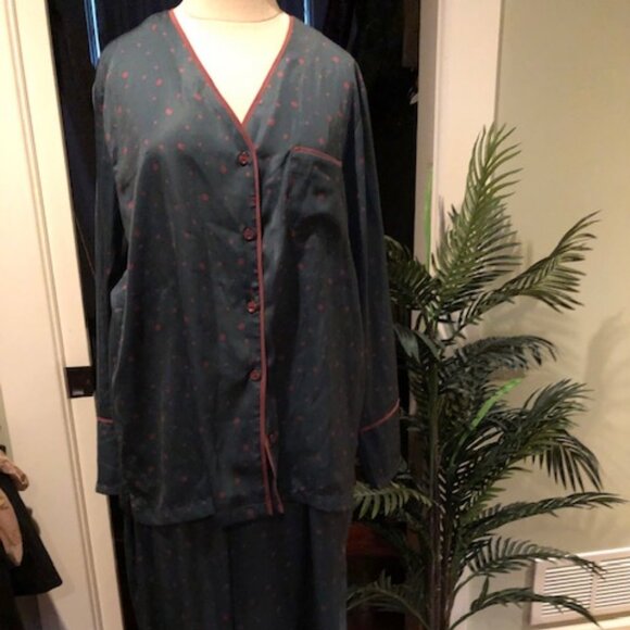 Summersalt Hunter Green Polka Dot Pajamas Size Medium